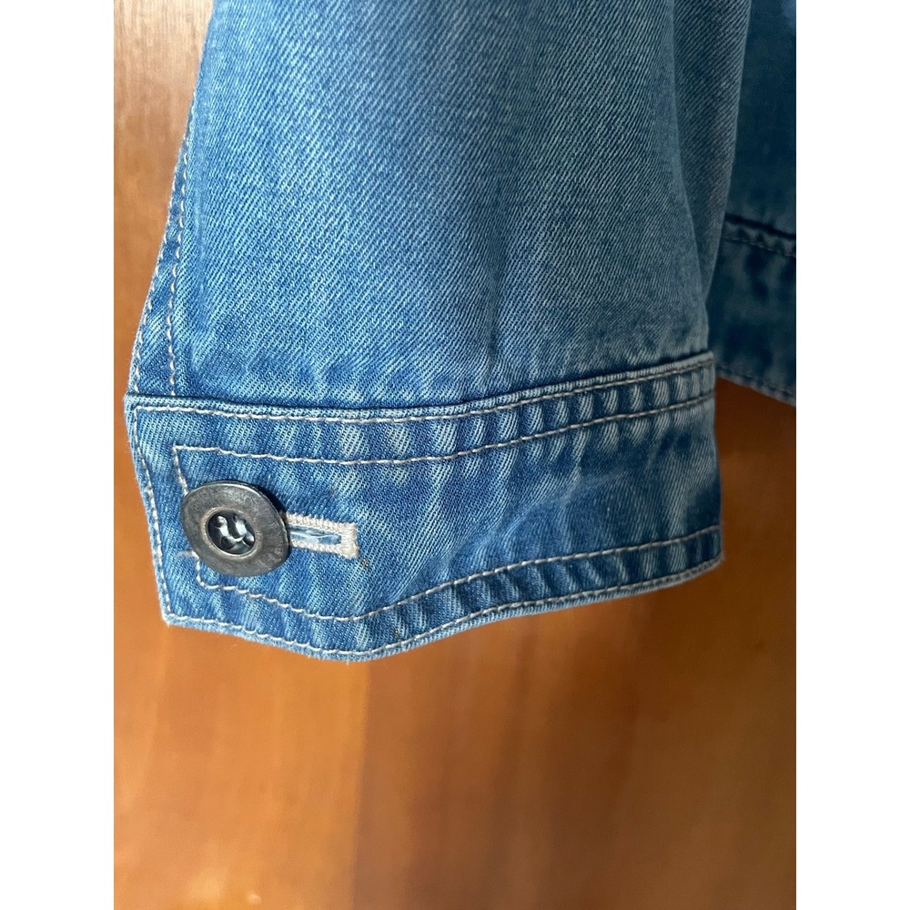 Y2K 2005 Nordstrom Tencel-cotton Utility Barn Jacket Women XL Lagenlook Scandi - Picture 3 of 8